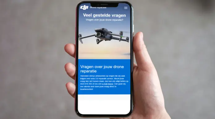 Website DroneReparatie - project Duo Webdesign